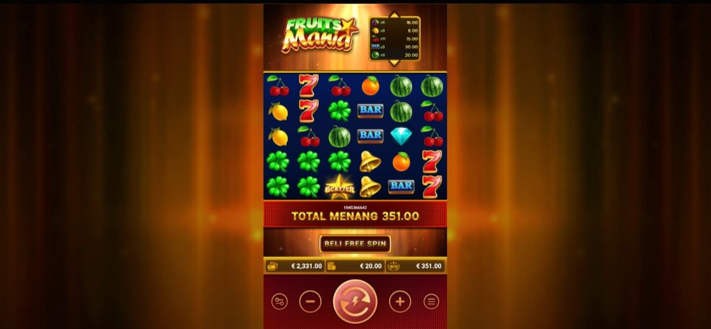 slot Fruits Mania dari fastspin